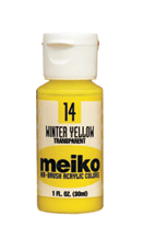 Meiko Air Brush Color - Winter Yellow (Transparent) 1oz.
