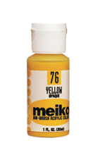 Meiko Air Brush Color - Opaque Yellow (Opaque) 1oz.