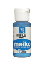 Meiko Air Brush Color - Aqua Blue (Opaque) 1oz.