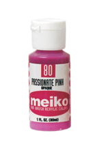 Meiko Air Brush Color - Passionate Pink (Opaque) 1oz.