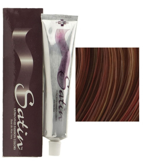 Satin 6mc Light Copper Mahogany Hair Color Dye Ultra Vivid Fashion