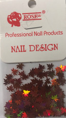 Starlight Nail Art - Orange Leaves (foil)