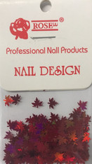 Starlight Nail Art - Red Leaves (foil)