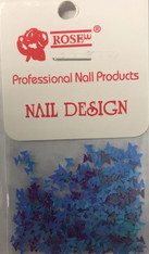 Starlight Nail Art - Blue Purple Mix Butterflies (foil)