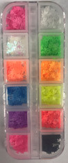 Starlight Nail Art - Butterfiles (neon) in Container 12 Colors