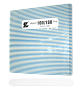 White Cushioned Acrylic/Natural Nail Files 100/180 (50pcs/bg)