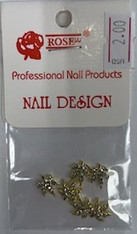 Starlight Nail Art Charms - Cannabis Marijuana Leaf CRYSTAL