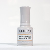 LeChat Perfect Match PRO Duo (gel) - HEMA free No-Wipe Gloss Top Coat (#PROHFGT))