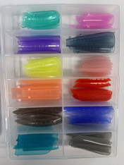 STL Nail Tips Polygel Extensions - Dual Forms (12 styles) 144pcs