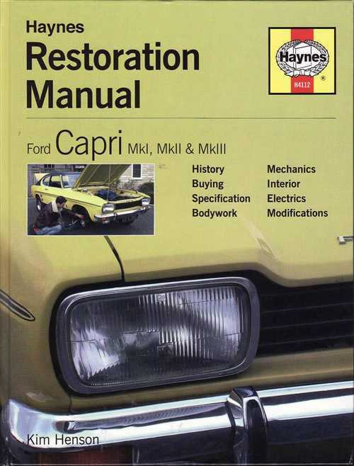 Ford capri haynes enthusiast guide series #4
