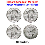 Standing Liberty Quarter Mint Mark Set