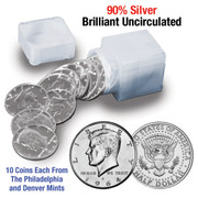 1964 JFK Solid Silver Half Dollar Rolls
