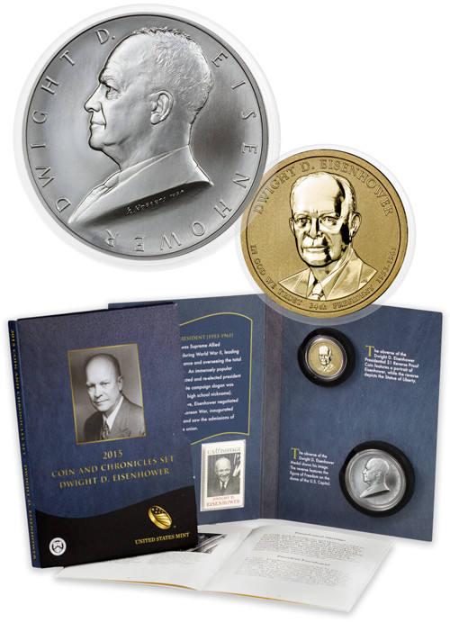 2015 Eisenhower Coin and Chronicles Set - American Historic Society