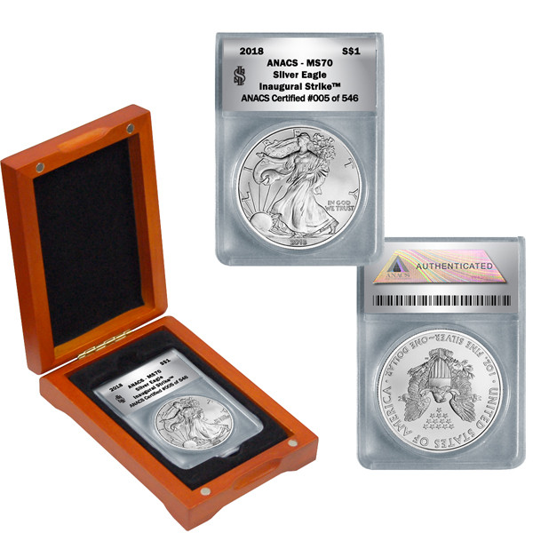 2018 MS70 Silver Eagle - American Historic Society