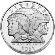 2011 U.S Army Commemorative  Silver  dollar