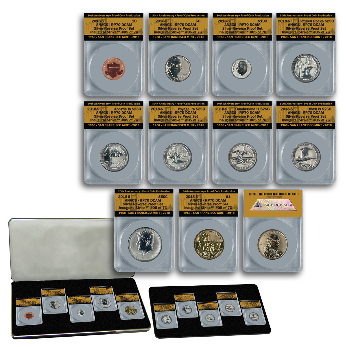 2018-S 25C Pictured Rocks National Lakeshore Quarter BU San Francisco Mint