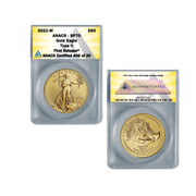  2021-W Burnished $50 Type 2 American Gold Eagle 1oz SP70