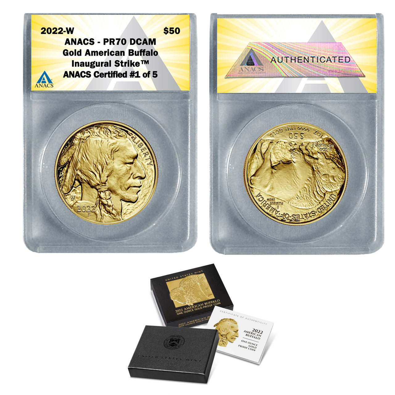 2022 American Buffalo One Ounce Gold Proof Coin PR70 American