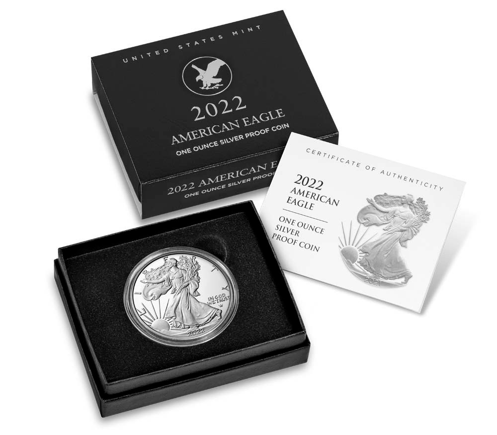 2022 S American Eagle One Ounce Silver Proof Coin American