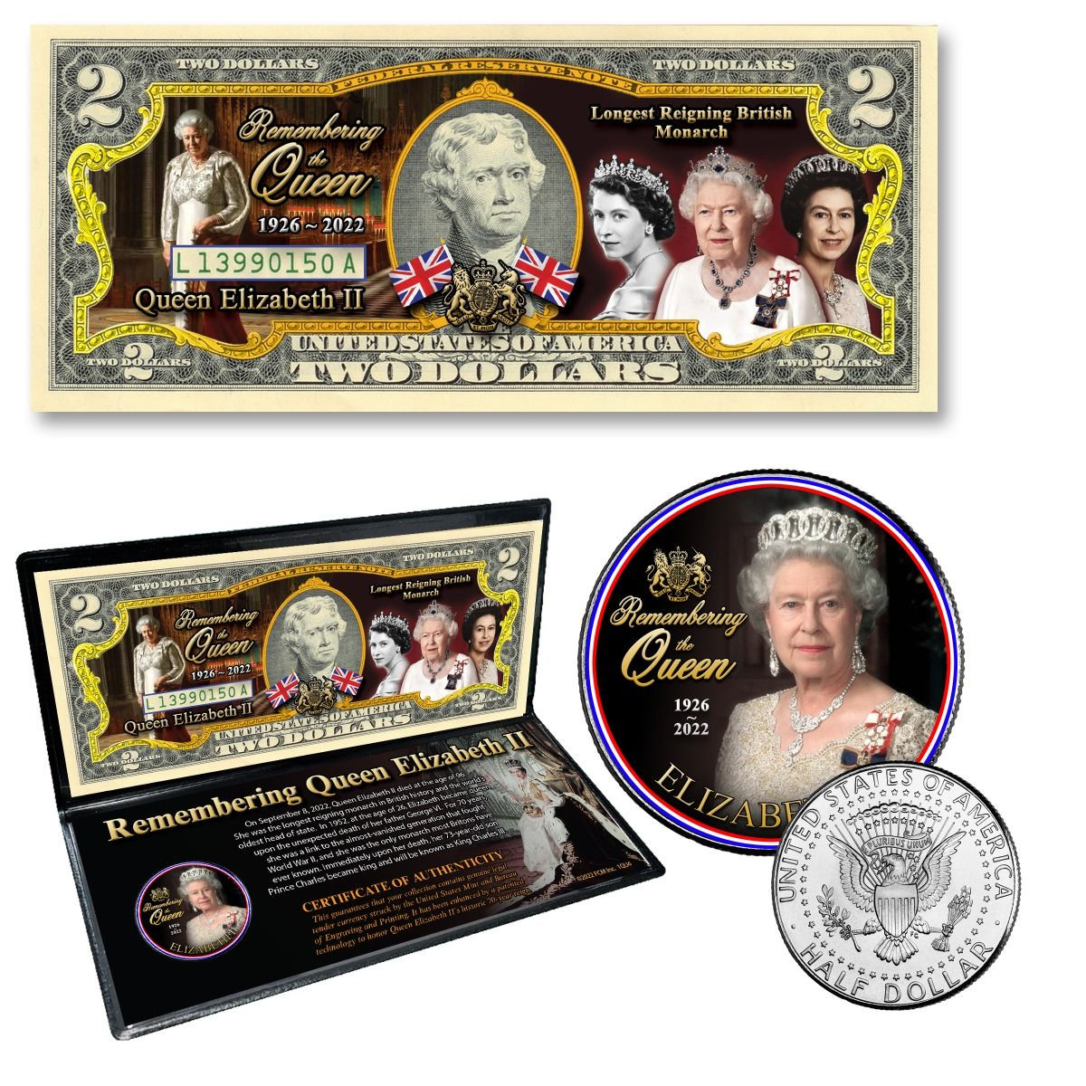 コレクション The40thAnniversary of Queen Elizabeth II Celebrating Queen Elizabeth II Coin & Currency Collection