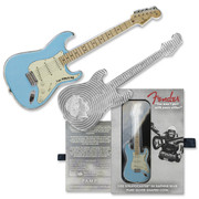 2023 Fender 1oz Silver Stratocaster Shaped Coin in Daphne Blue