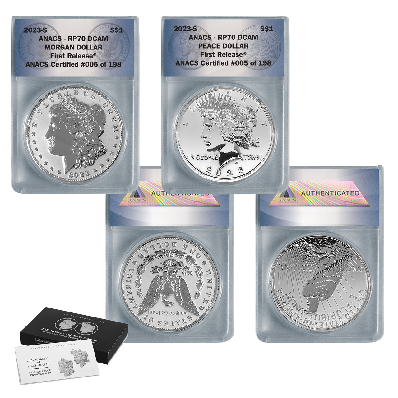 2023-S Peace Proof Silver Dollar Coin PR70 - American Historic Society