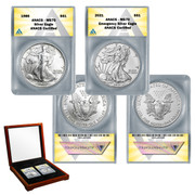  First & Last American Silver Eagles MS70 (Type 1)