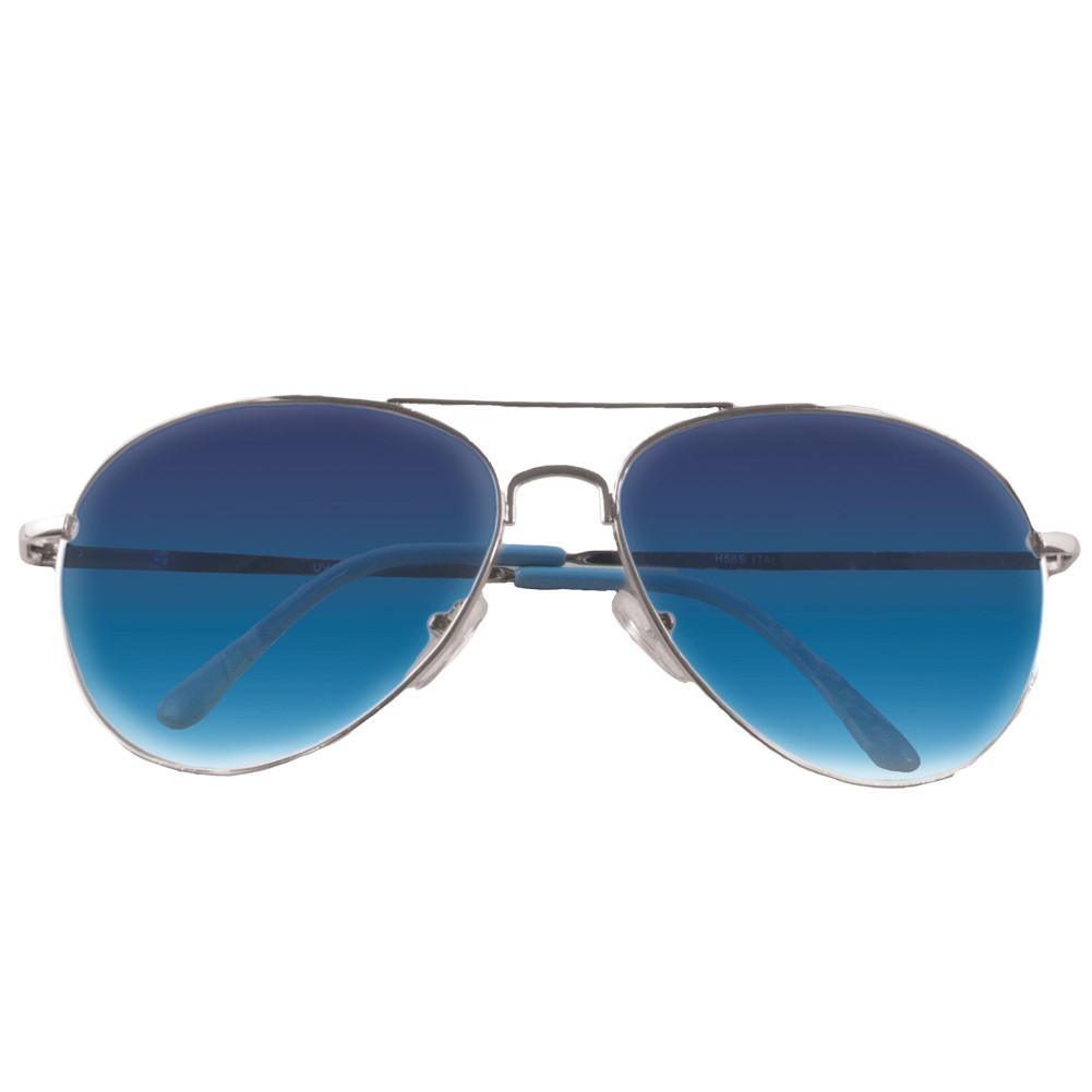 aviator blue lens sunglasses
