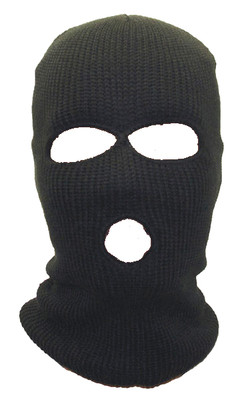 Three Hole Knit Ski Mask - Black 3056 - Private Island Party