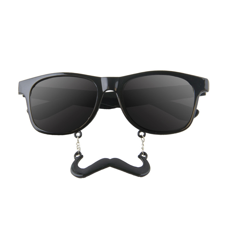 sunglasses with mustache attached
