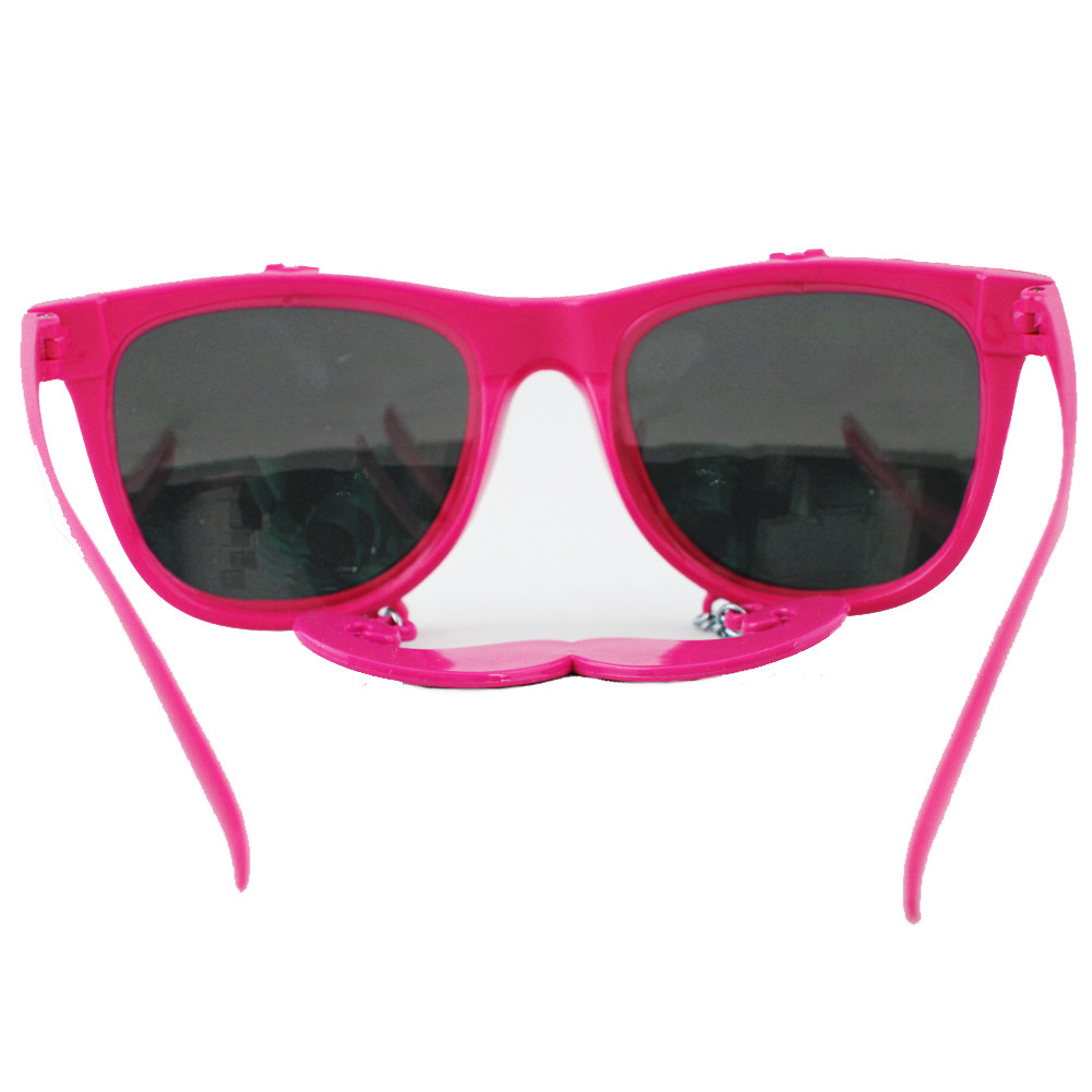 Flip Up Sunglasses Mustache Sunglasses Hot Pink Flip Up Glasses