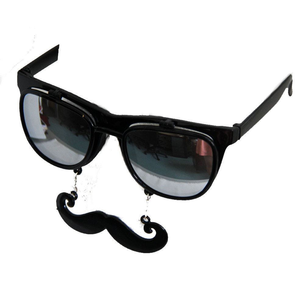 mustache and sunglasses