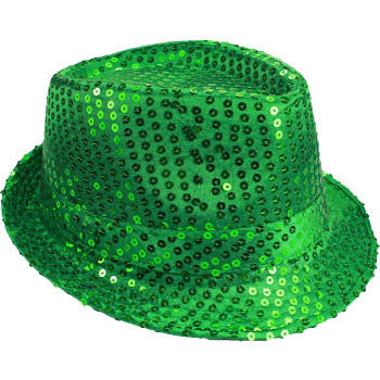 Bulk Green Hats | Bulk Green Fedoras | Privateislandparty.com