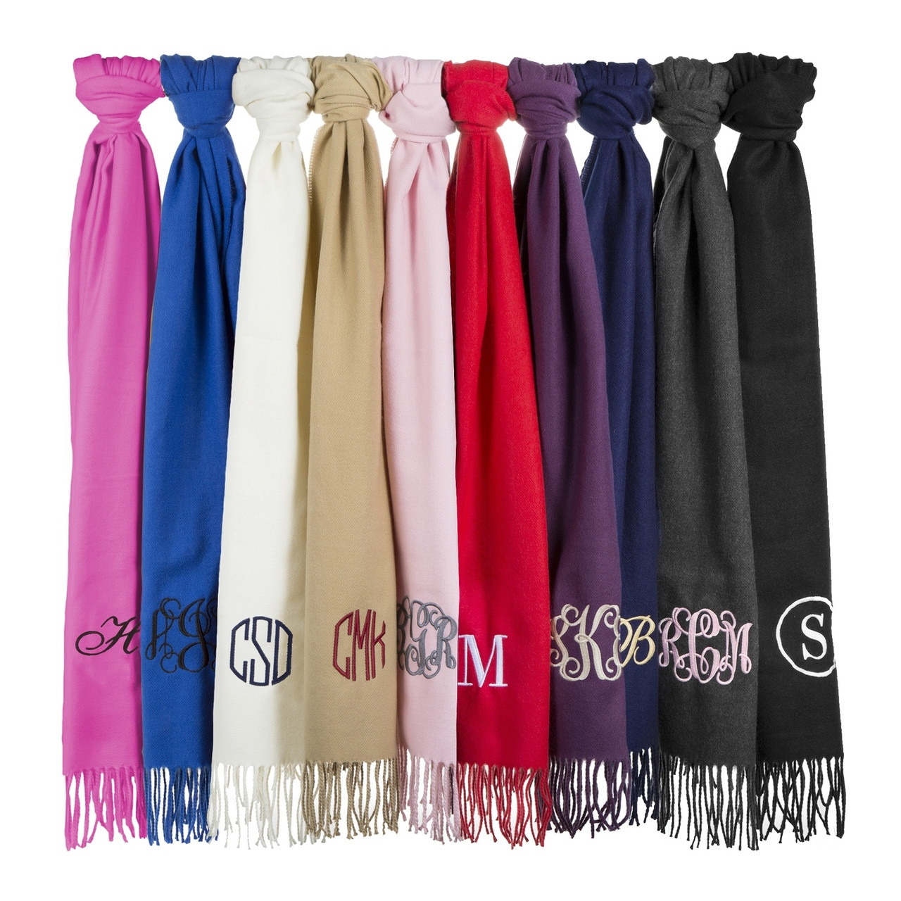 Monogrammed Scarf | Personalized Scarf 