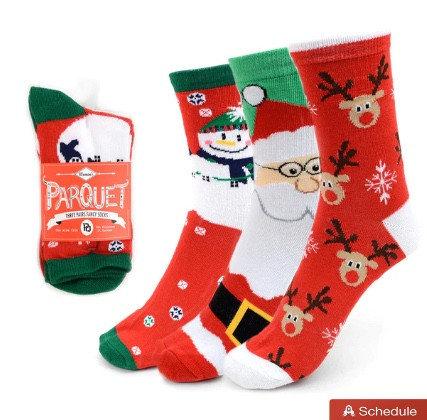 Christmas Crew Socks | Christmas Holiday Gifts | Ladies 12PK