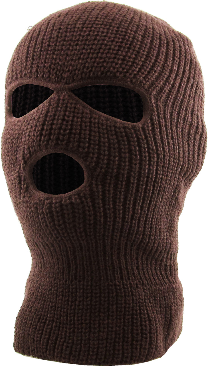 Download Three Hole Knit Ski Mask - Charcoal 3061