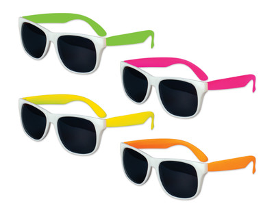 white sunglasses party favors