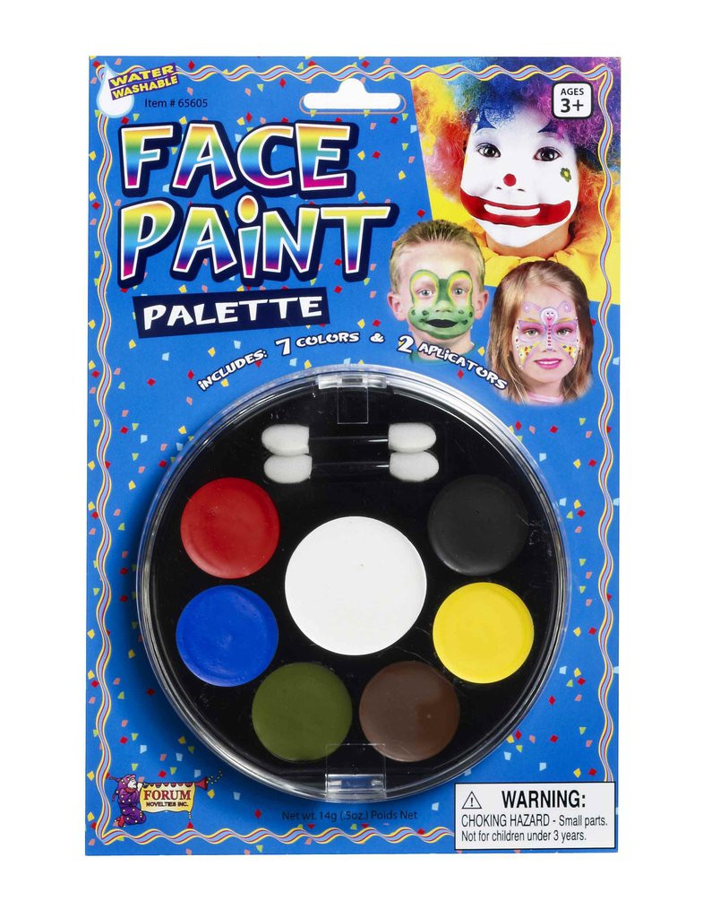 Party Palette Face Paint Kit 7Color Face Paint Tray