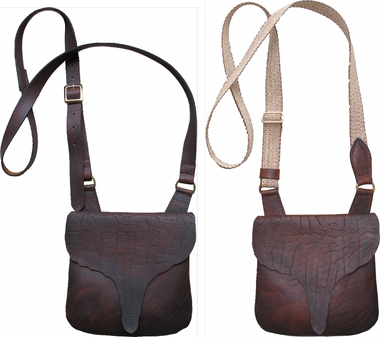 LHP-102 Longhunter Possibles Bag . Available with leather or woven strap