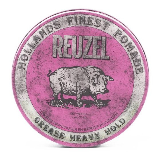 Reuzel PINK Pomade - Heavy Hold Grease - Mens Room Barber Shop Store