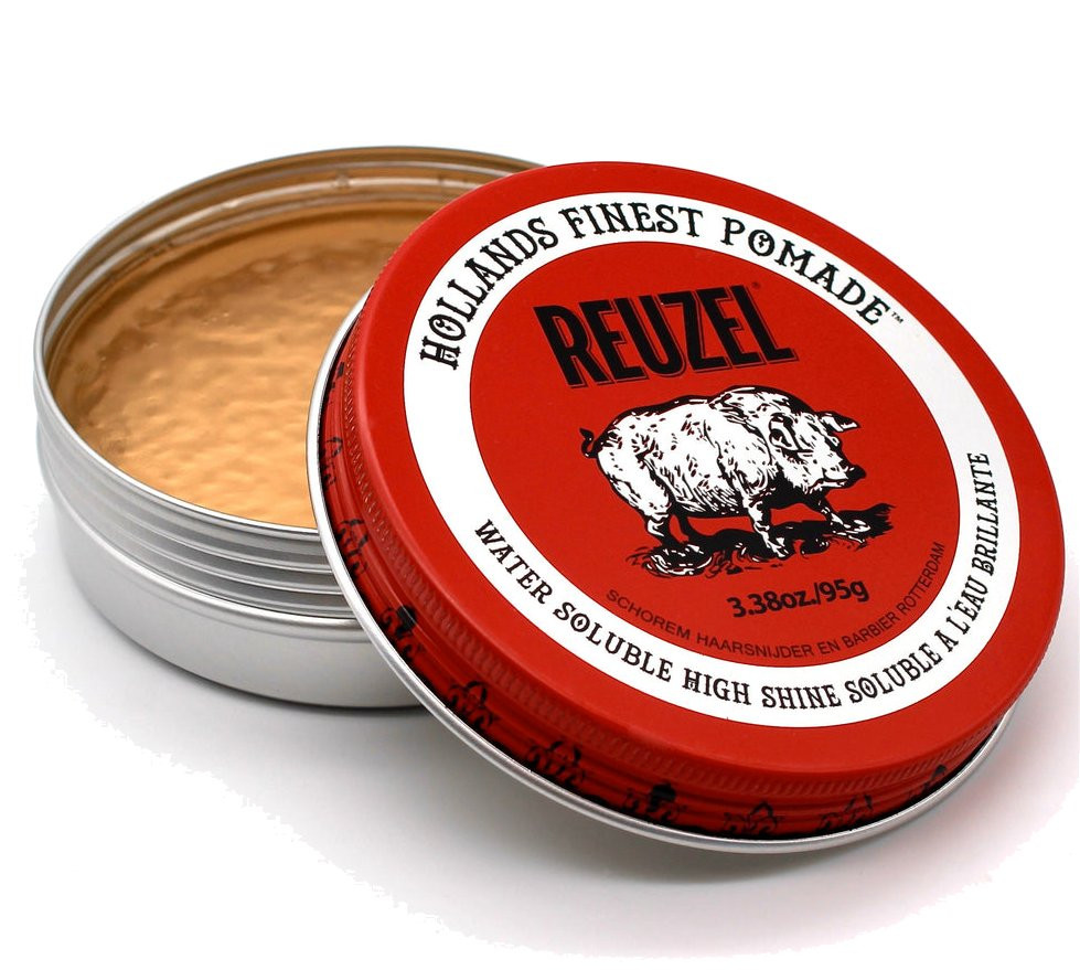 REUZEL RED POMADE 113g 水溶性ポマード Reuzel RED Pomade - High Sheen, Water-Based - Mens Room Barber