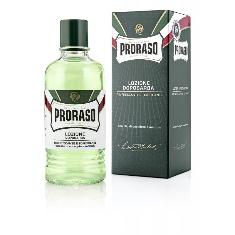 Proraso After Shave Lotion Toning (Green) - 13.5 oz. - Mens Room Barber Shop Store