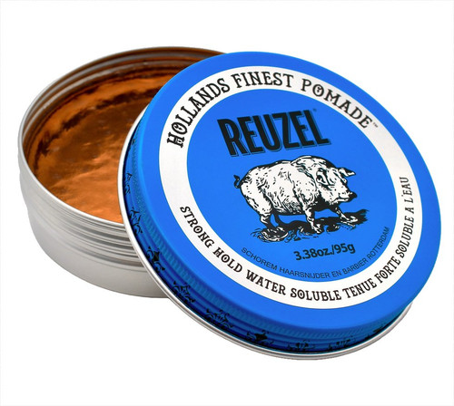 Reuzel BLUE Pomade -Strong Hold, High Sheen, Water-Based