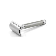 Edwin Jagger DESSKNBL 3ONE6 Stainless Steel Safety Razor - Knurled