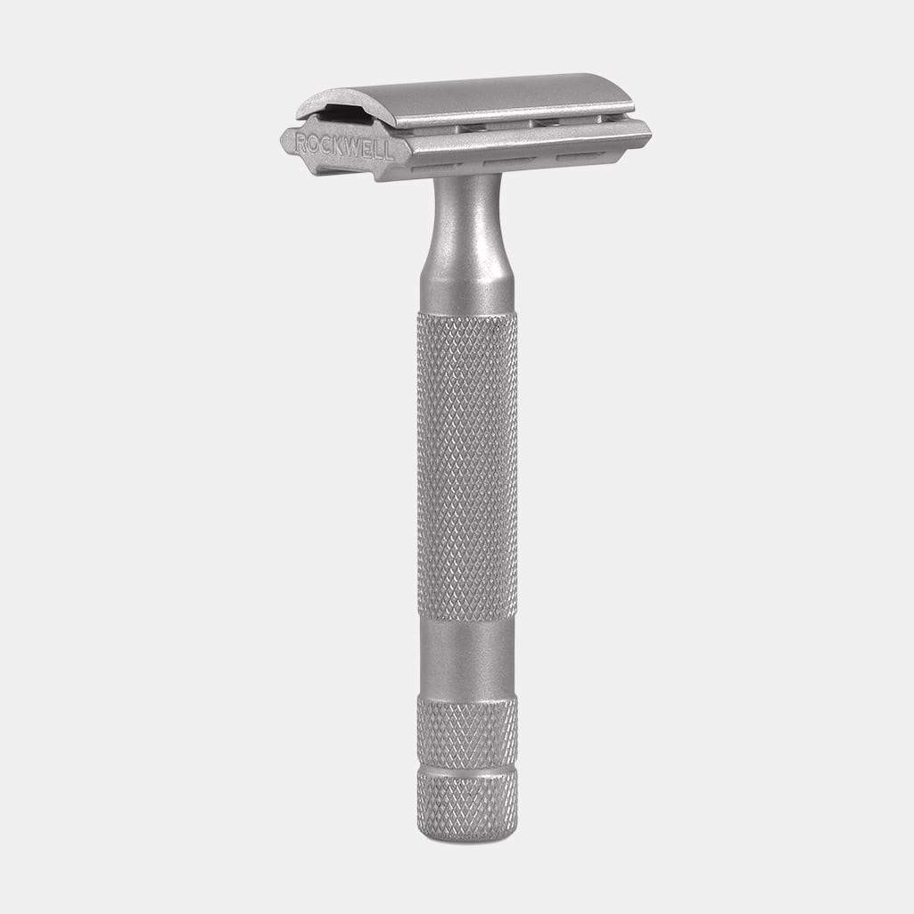 Rockwell 6S - Stainless Steel Safety Razor - Mens Room Barber Shop 