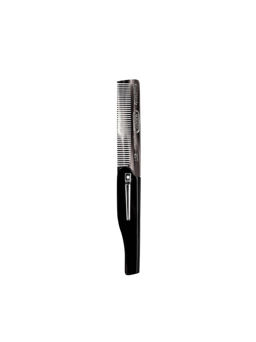 Kent Graphite Folding Pocket Comb w/ clip - 20TG - Mens Room