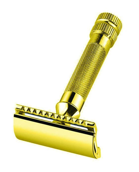 Merkur Heavy Duty Gold 34G Safety Razor - Mens Room Barber Shop Store