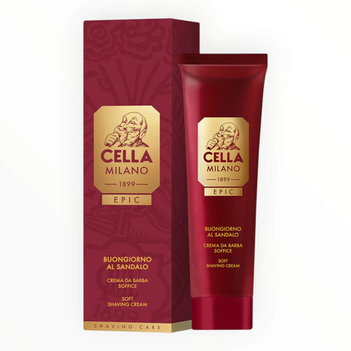 Cella Milano EPIC Soft Shaving Cream, Sandalwood - 100ml