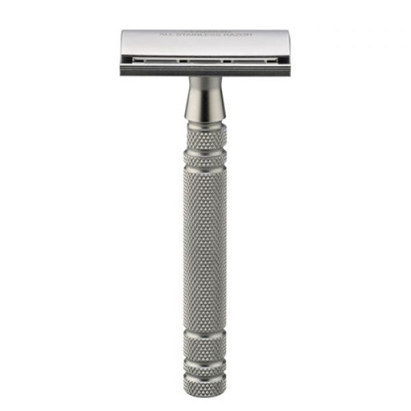 Feather AS-D2 Stainless Steel Double Edge Safety Razor - Grown Man Shave