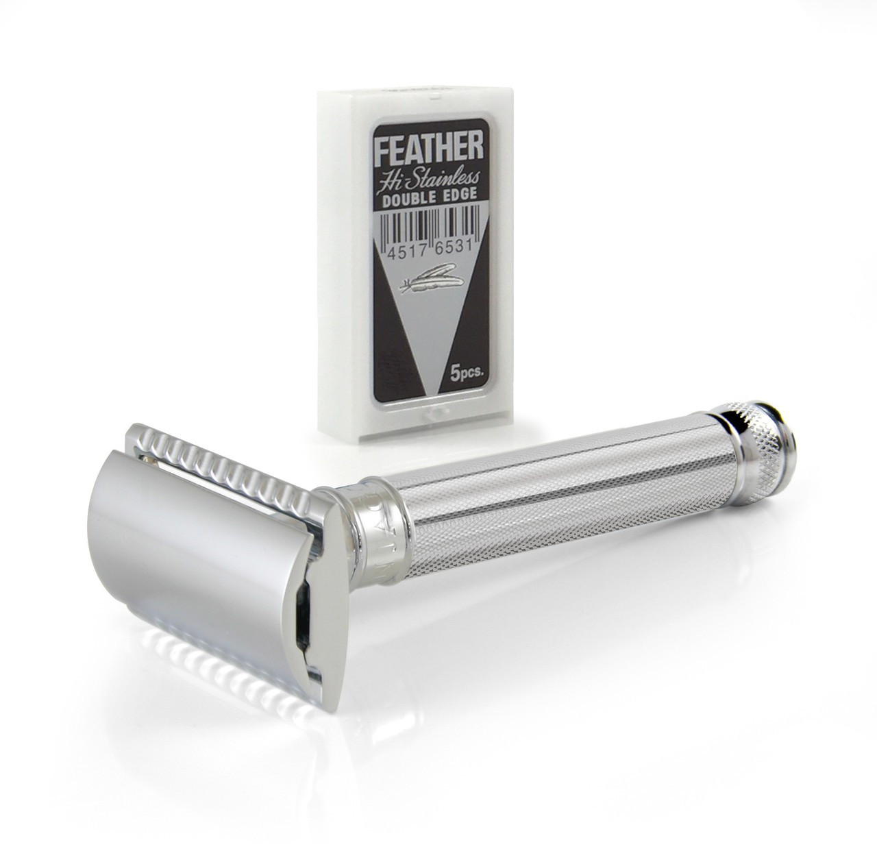 パウダー Edwin Jagger DE89BA11bl Safety Razor - Barley chrome - Mens Room